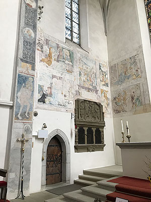 Kloster Heiligkreuztal, Fresken im Chorraum der Klosterkiche. Foto: Anja Stangl, SSG.