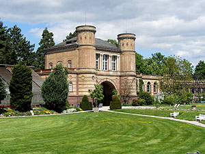 Botanischer Garten Karlsruhe, Torhaus. Foto: kulturer.be