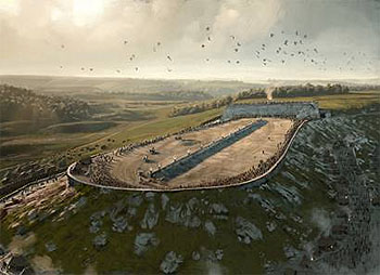 Rekonstruktion Alte Burg, © LAD, S. Goetze