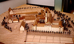 Kloster Ochsenhausen, Modell der Klosteranlage im Klostermuseum. Foto: kulturer.be