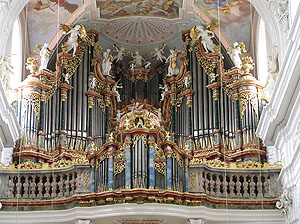 Klosterkirche Ochsenhausen, Orgelprospekt. Foto: kulturer.be