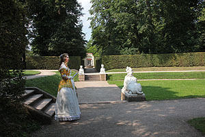 Aufgeblüht - Höfisches Leben im Schlossgarten. Foto: kulturer.be