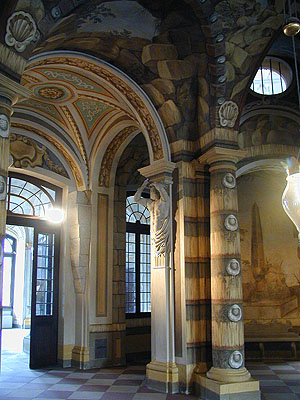 Schloss Bruchsal: Grotte und Gartensaal im Erdgeschoss des Corps de Logis. Foto: kulturer.be