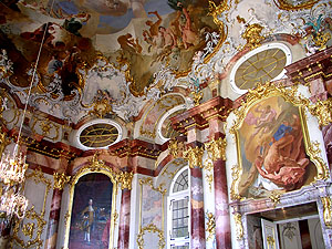 Schloss Bruchsal, Deckengemälde im Marnorsaal.Foto: kulturer.be