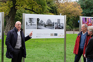 SSG-Geschäftsführer Michael Hörrmann und der Fotograf Robert Ettlinger bei der Vorstellung der Ausstellung. Foto: Florian Schleifer, SSG