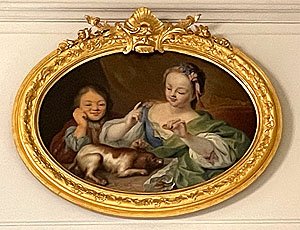 Schloss Mannheim, Supraporte im Raum der Hofmusik