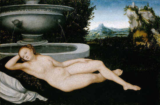 Lucas Cranach d. ., Quellnymphe, um 1515