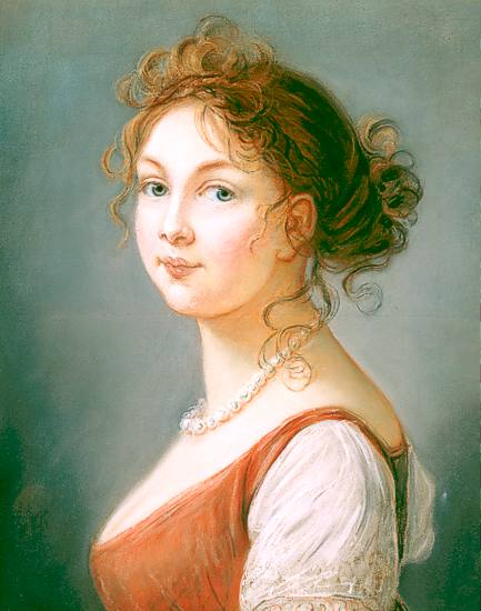 Elisabeth Vige-Lebrun, Knigin Luise von Preuen. Pastell, 1801