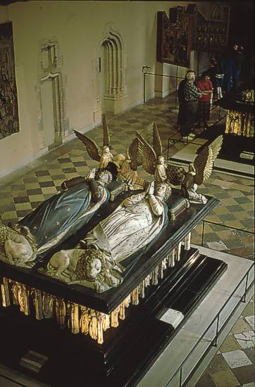 Grabmal des Herzogs Johann Ohnefurcht und seiner Gemahlin Margarete von Bayern im Muse des Beaux Arts in Dijon