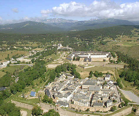 Mont-Louis, Luftbild der Festung mit Zitadelle
