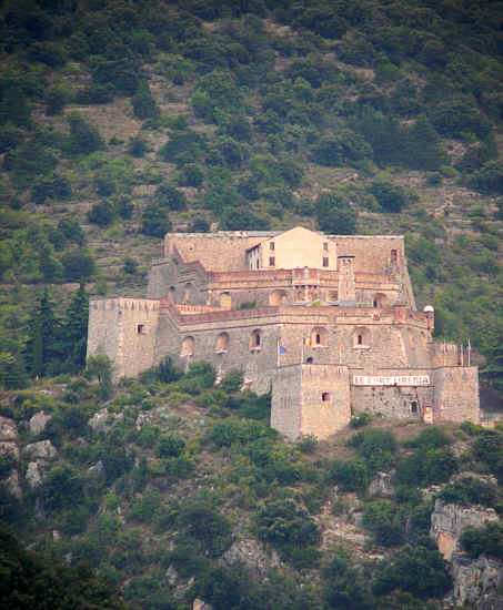 Das Fort Liberia ber der Stadt Villefranche de Conflent