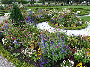 Blumenbepflanzung im Kreisparterre. Foto: Wolfgng Schröck-Schmidt/SSG