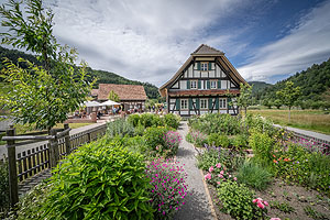 Illustration des 19. Jahrhunderts über eine Schneelawine im Schwarzwald. 